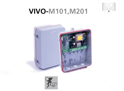 Cuadro de maniobras VIVO-M101,M201 para puertas batientes con salida para electrocerraduras